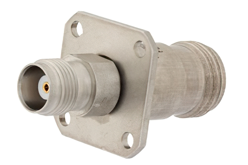 プレシジョン4ホールパネルマウント N メス 〜 TNC メス アダプタ