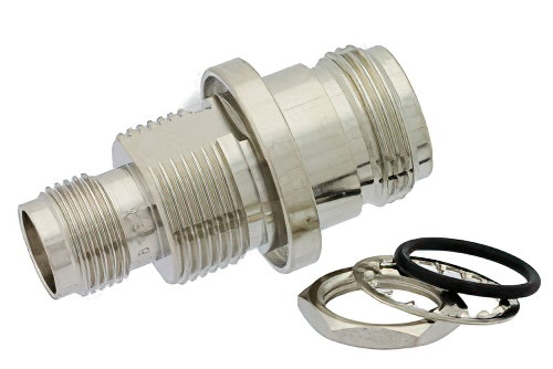 バルクヘッドマウント N メス 〜 TNC メス アダプタ