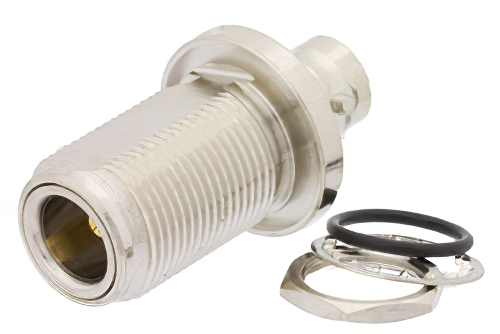 バルクヘッドマウント N メス 〜 BNC メス アダプタ