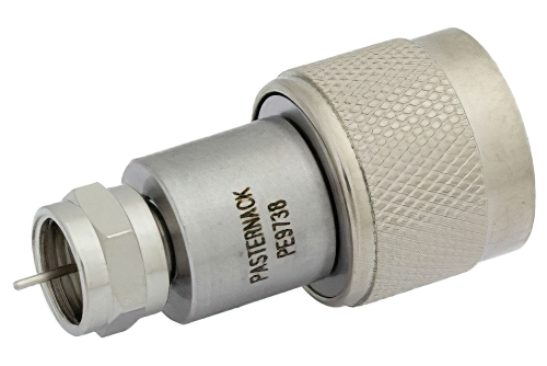 75 Ω N オス 〜 75 Ω F オス アダプタ