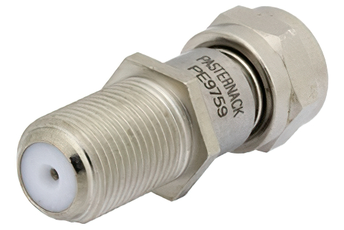 75 Ω F オス 〜 75 Ω F メス アダプタ