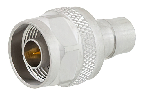 低PIM N オス 〜 QN メス アダプタ、IP68 0.3 bar 適合 (インターフェイスのみ)