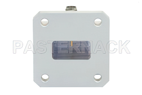 WR-75、スクエア型フランジ、SMA メス、導波管 〜 同軸アダプタ、10 GHz 〜 15 GHz、X-Ku 周波帯