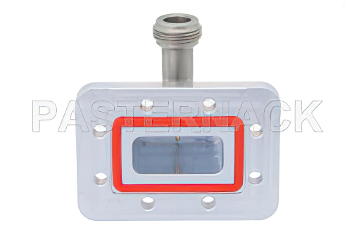 WR-112、CPR-112G、溝付きフランジ、N メス、導波管 〜 同軸アダプタ、7.05 GHz 〜 10 GHz、X 周波帯