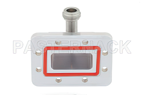 WR-137、CPR-137G、溝付きフランジ、N メス、導波管 〜 同軸アダプタ、5.85 GHz 〜 8.2 GHz、C 周波帯