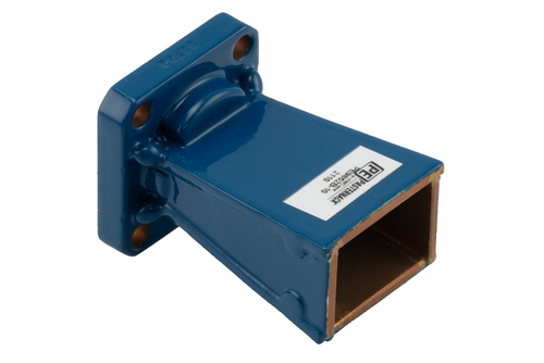 WR-42 導波管 標準 ゲインホーンアンテナ 動作周波数 18 GHz ～ 26.5 GHz, 公称値 10 dBi 利得, UG-597/U スクエアカバーフランジ