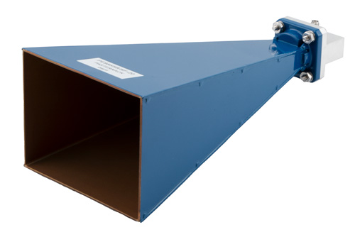 WR-75 標準 ゲインホーンアンテナ 動作周波数 10 GHz ～ 15 GHz, 20 dBi 公称利得,  SMA メス 入力コネクタ, ProLine