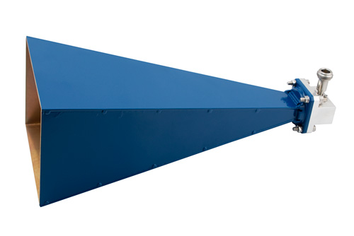 WR-90 導波管 標準 ゲインホーンアンテナ 動作周波数 8.2 GHz ～ 12.4 GHz, 公称値 20 dB 利得,  N メス 入力