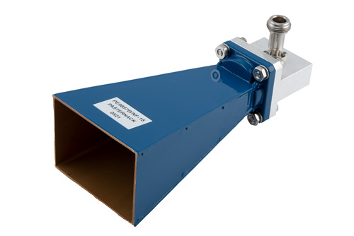 WR-102 標準 ゲインホーンアンテナ 動作周波数 7 GHz ～ 11 GHz, 15 dBi 公称利得,  N型 メス 入力コネクタ, ProLine