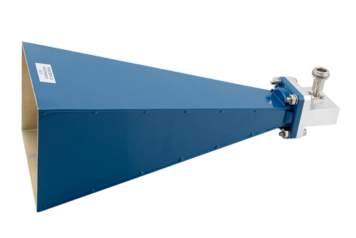 WR-102 導波管 標準 ゲインホーンアンテナ 動作周波数 7 GHz ～ 11 GHz, 公称値 20 dB 利得,  N メス 入力