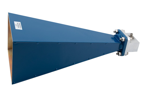 WR-102 導波管 標準 ゲインホーンアンテナ 動作周波数 7 GHz ～ 11 GHz, 公称値 20 dB 利得,  SMA メス 入力