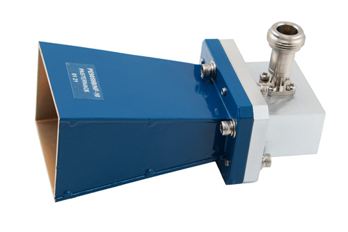 WR-137 導波管 標準 ゲインホーンアンテナ 動作周波数 5.85 GHz ～ 8.2 GHz, 公称値 10 dB 利得,  N メス 入力, Pro Line