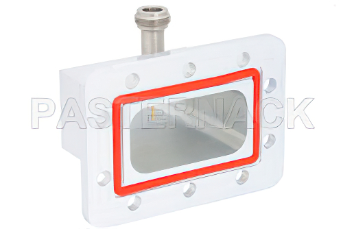 WR-229、CPR-229G、溝付きフランジ、N メス、導波管 〜 同軸アダプタ、3.3 GHz 〜 4.9 GHz、S-C 周波帯