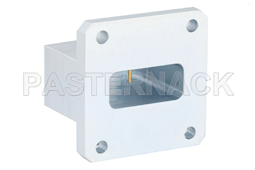 WR-112、スクエア型フランジ、SMA メス、導波管 〜 同軸アダプタ、7.05 GHz 〜 10 GHz、X 周波帯