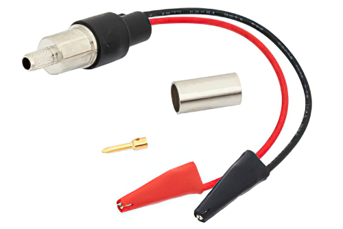 ブレイクアウト アセンブリ: RG59圧着接続から小型ワニ口クリップ