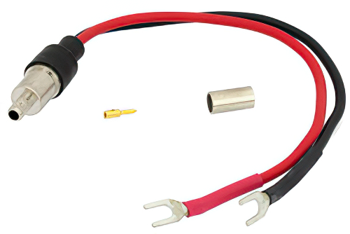 ブレイクアウト アセンブリ: RG59圧着接続から絶縁U字端子