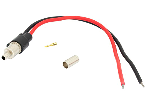 ブレイクアウト アセンブリ: RG59圧着接続から終端未処理 #20AWGリード線