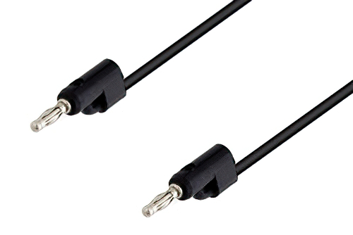 Banana Plug to Banana Plug Cable 48 Inch Length Using Black Wire