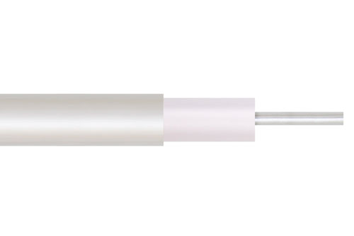 低損失 .086 セミリジッド 同軸ケーブル, 錫メッキ 銅 外部導体, 微小孔 PTFE 76.5 pct VoP 絶縁体, ストレート状