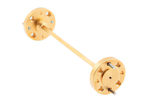 WR-5 直管導波管セクション 3 インチ長、UG-387/U-Mod 円形フランジ、140 GHz 〜 220 GHz