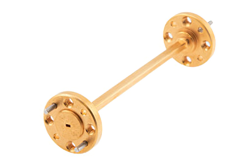 WR-6 直管導波管セクション 3 インチ長、UG-387/U-Mod 円形フランジ、110 GHz 〜 170 GHz