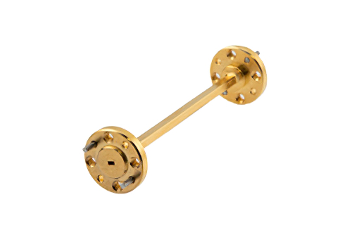 WR-8 直管導波管セクション 3 インチ長、UG-387/U-Mod 円形フランジ、90 GHz 〜 140 GHz