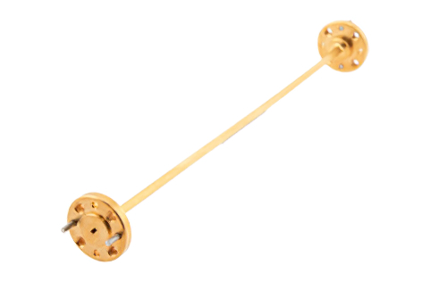 WR-8 直管導波管セクション 6 インチ長、UG-387/U-Mod 円形フランジ、90 GHz 〜 140 GHz