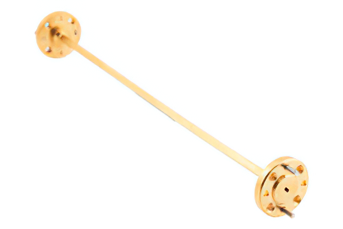 WR-8 直管導波管セクション 6 インチ長、UG-387/U-Mod 円形フランジ、90 GHz 〜 140 GHz