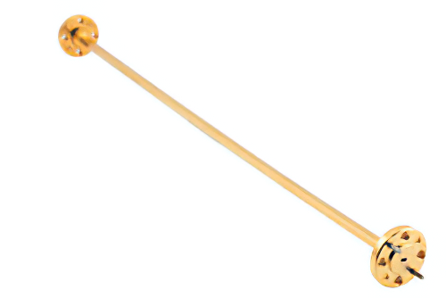 WR-8 直管導波管セクション 9 インチ長、UG-387/U-Mod 円形フランジ、90 GHz 〜 140 GHz