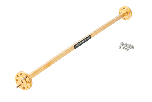 WR-12 計装グレード 直管導波管セクション 9 インチ長、UG-387/U 円形フランジ、60 GHz 〜 90 GHz