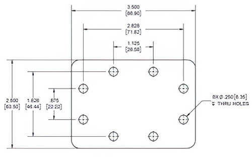WR-187 導波管 ショートプレート、CPR-187F フランジ、7mm アルミニウム
