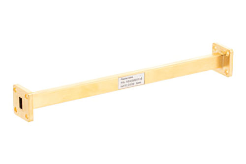 WR-28 直管導波管セクション 6 インチ長、UG-599/U 方形 フランジ、26.5 GHz 〜 40 GHz