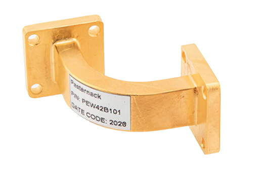 WR-42 Instrumentation Grade Waveguide E-Bend with UG-595/U Flange Operating from 18 GHz to 26.5 GHz