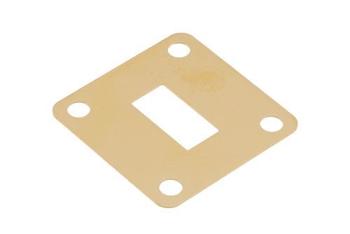 WR-62 導波管シム, 方形 UG-カバー フランジ形状, 周波数範囲: 11.9 GHz ～ 18 GHz, 0.5 mm 厚, 真鍮