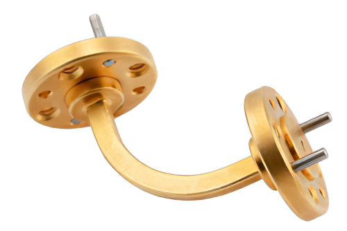 WR-6 導波管 H-ベンド、UG-383/U-Mod フランジ、動作範囲 110 GHz 〜 170 GHz