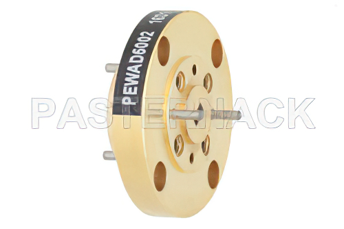 WR-15 導波管バルクヘッドアダプタ UG-385/U 円形フランジ、50 GHz 〜 75 GHz