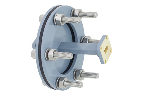 WR-34 導波管バルクヘッドアダプタ UG-1530/U 方形 フランジ、22 GHz 〜 33 GHz