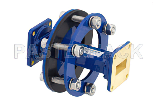 WR-90 導波管バルクヘッドアダプタ UG-39/U 方形 フランジ、8.2 GHz 〜 12.4 GHz