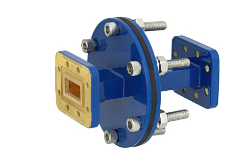 WR-90 導波管バルクヘッドアダプタ CPR-90G フランジ、8.2 GHz 〜 12.4 GHz