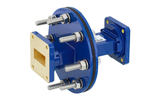 WR-112 導波管バルクヘッドアダプタ UG-51/U 方形 フランジ、7.05 GHz 〜 10 GHz