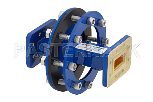 WR-112 導波管バルクヘッドアダプタ CPR-112G フランジ、7.05 GHz 〜 10 GHz