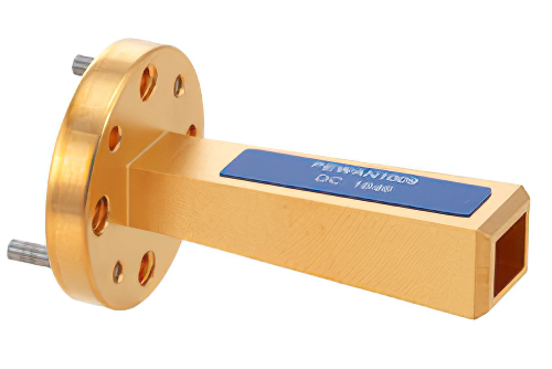 WR-15 導波管ゲインホーンアンテナ、50 GHz 〜 75 GHz 、公称 10 dBi ゲイン、UG-385/U-Mod 円形フランジ