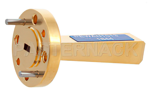 WR-12 導波管ゲインホーンアンテナ、60 GHz 〜 90 GHz 、公称 10 dBi ゲイン、UG-387/U-Mod 円形フランジ