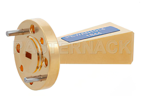 WR-12 導波管ゲインホーンアンテナ、60 GHz 〜 90 GHz 、公称 15 dBi ゲイン、UG-387/U-Mod 円形フランジ