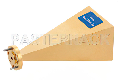 WR-12 導波管 標準 ゲイン ホーン アンテナ、60 GHz 〜 90 GHz 周波数範囲、25 dBi ゲイン、UG-387/U フランジ