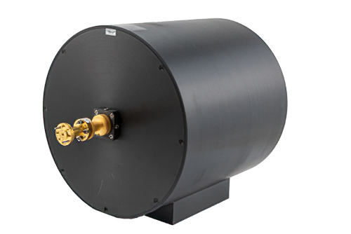 WR-10 Waveguide Gaussian Optics Lens Antenna, 88 GHz to 100 GHz Frequency Range, 40 dBi Gain, UG-387/U-Mod Flange