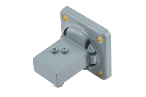 WR-62、UG-1665/U、スクエアカバーフランジ、SMA メス、導波管 〜 同軸アダプタ、12.4 GHz 〜 18 GHz、Ku 周波帯