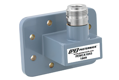 WR-112、CPR-112G、溝付きフランジ、N メス、導波管 〜 同軸アダプタ、7.05 GHz 〜 10 GHz、H