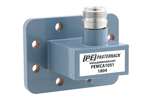 WR-137、CPR-137G、溝付きフランジ、N メス、導波管 〜 同軸アダプタ、5.85 GHz 〜 8.2 GHz、C