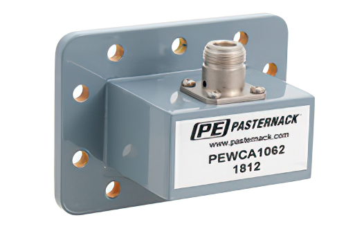 WR-229、CPR-229G、溝付きフランジ、N メス、導波管 〜 同軸アダプタ、3.3 GHz 〜 4.9 GHz、U